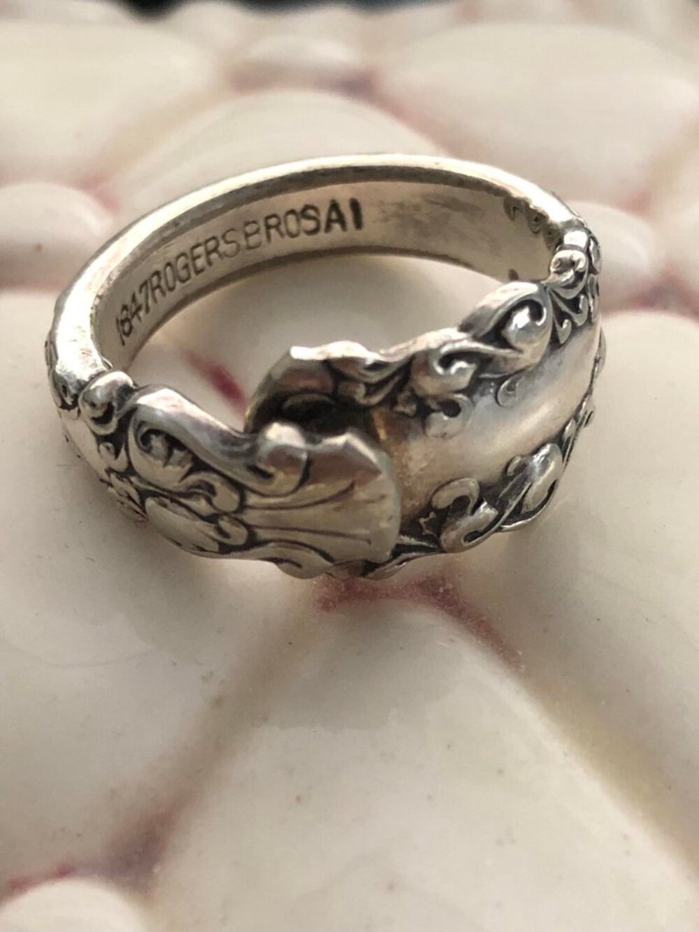 Sterling Silver Spoon Ring | 1847 Rogers Brothers Vintage Silver | One of a Kind